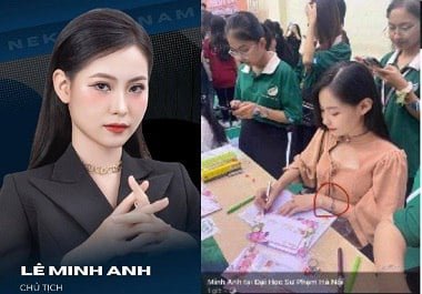 Cô giáo đại học sư phạm Lê Minh Anh quá xinh đẹp